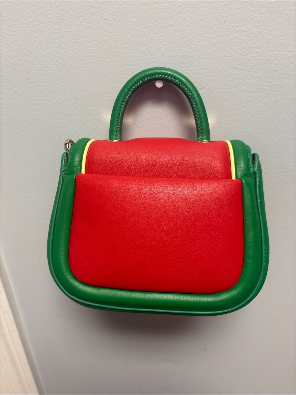 kate spade Red & Green Watermelon Top Handle Bag w/ detachable crossbody strap - Picture 3 of 5
